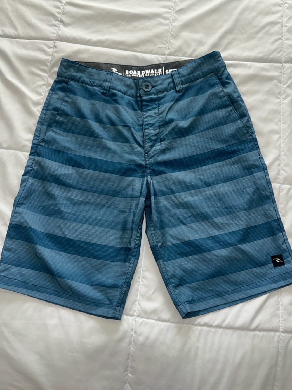 Rip Curl Men’s Blue Striped Boardwalk Shorts